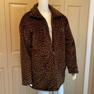 Animal print coat